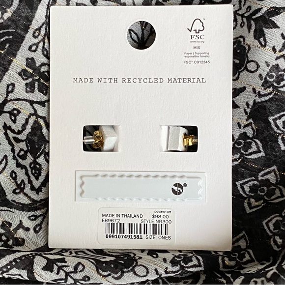 NWT Madewell Demi Fine Statement Stud Earrings - Picture 5 of 7